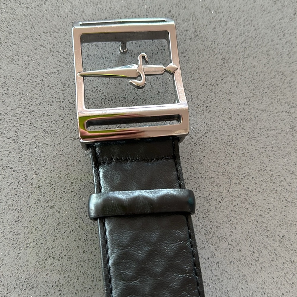 Paciotti men’s belt in black leather size 105 cm